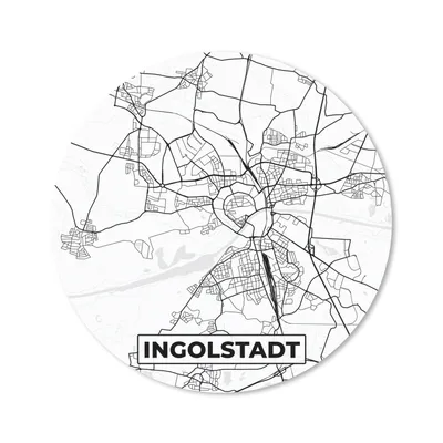 Produktbild von MuchoWow® Mauspad Mousepad Karte - Ingolstadt - Karte - Stadtplan 50x50 cm - Mousepads - Maus Mat - Pad - Mausunterlage - Vinyl