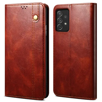 Obrázek produktu pro Pouzdro pro Samsung Galaxy A53 5G, kožené flip pouzdro peněženka s funkcí stojánku červené