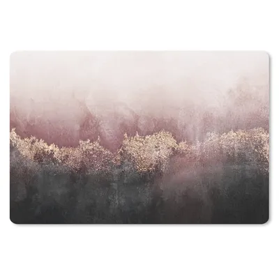 Produktbild von MuchoWow® Schreibtischunterlage Glitter - Gold - Abstrakt 60x40 cm - XXL Mauspad - Großes Mauspad