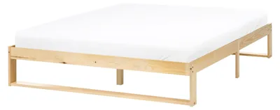 Obrázok produktu pre BELIANI Posteľ, svetlohnedá, borovicové drevo, 140 x 200 cm, rám s roštom, bez opierky, minimalistický, škandinávsky štýl