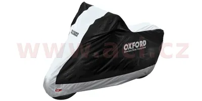 Obrázek produktu pro OXFORD Indoor / Outdoor Abdeckplane Aquatex Schwarz/Silber - Motocykly / skútry - M