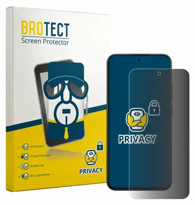 Produktbild von BROTECT Sichtschutzfolie für Xiaomi Redmi Note 15 Pro 5G Anti-Spy Privacy Sichtschutz Blickschutz Folie Blaulicht-Schutz