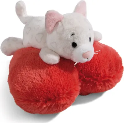 Produktbild von Nici Love Katze Herzig 13 Cm Teddybär Rot  Rot One Size