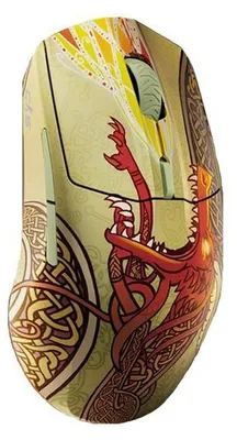 Produktbild von Steelseries CS2 Dragon Lore WL Mouse, Optisch, Bluetooth + USB Type-A, 18000 DPI