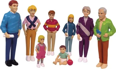 Zdjęcie produktu dla Rodzina Europejczyków Miniland 8 figurek