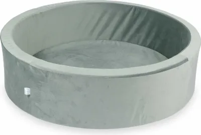 Image de Piscine à balles 110x30 gris velours - Sans balles / Sans balles