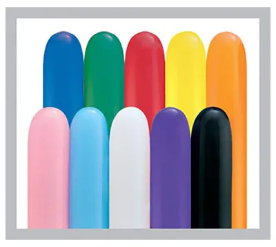 Immagine prodotto di Set di palloncini in lattice per modellazione (colori classici)