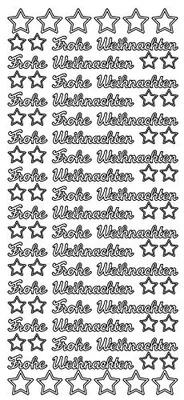 Produktbild von Konturensticker Frohe Weihnachten