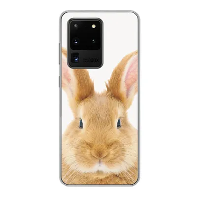 Produktbild von MuchoWow® Handyhülle Schutzhülle Hülle für Samsung Galaxy S20 Ultra Kinder - Kaninchen - Kind - Mädchen - Jungen Silikon Softcase Handy Hülle - Karteninhaber