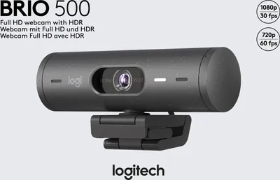 Produktbild von Logitech HD-Webcam BRIO 500 graphite