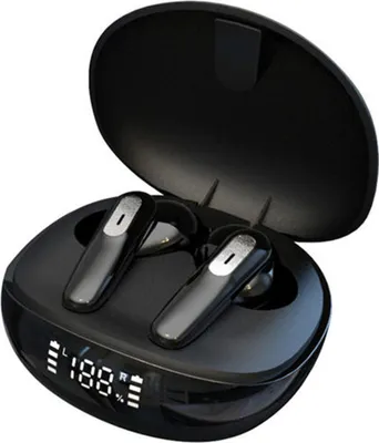 Obrázek produktu pro YK52 bezdrátová sportovní sluchátka do uší, BT 5.3/stereo zvuk/automatické párování, černá