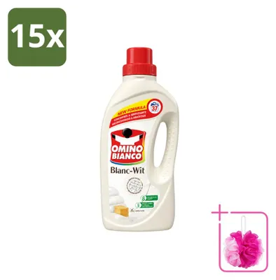 Produktbild von 15 x Omino Bianco Waschmittel für weiße Wäsche – Konzentriert – 1,48 l - Sparpackung - 15 Stücke
