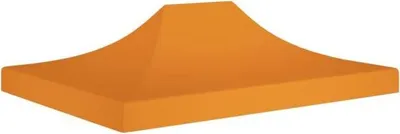 Zdjęcie produktu dla vidaXL Dach namiotu imprezowego 4,5x3 m pomarańczowy 270 g/m²
