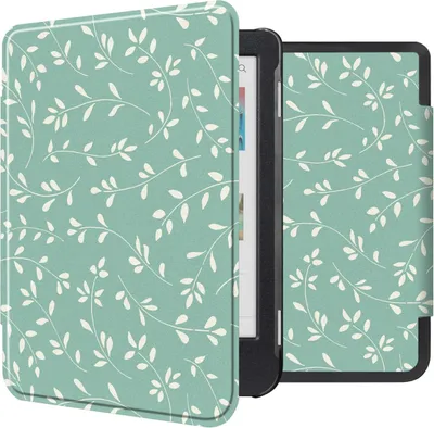 Immagine prodotto di imoshion Custodia rigida sottile Klapphülle Kobo Clara Colore / BW - Fumo Verde Fiori