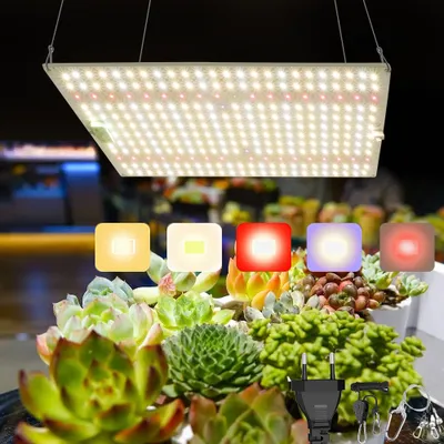 Produktbild von Pflanzenlampe LED Vollspektrum 65W mit UV IR Pflanzenlicht für Zimmerpflanzen Sprießen Gemüse Blüte Achstumslampe Growzelt Wachstumslampe