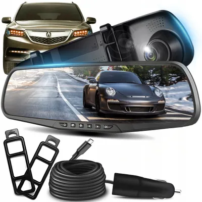 Obrázok produktu pre Dashcam spätné zrkadlo do auta, Full HD 1080P so slučkou nahrávania, G-senzor a 4,3" displej, 170° široký uhol, kamera do auta, videorekordér do auta DVR Retoo