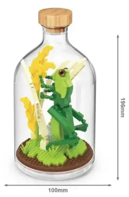 Zdjęcie produktu dla Klocki konstrukcyjne Grasshopper model figurki klocki zaciskowe butelka Micro-Bricks