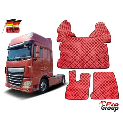Immagine prodotto di Tappetini per camion DAF 106 XF CF Eco Leader Copertura automatica ROSSO Camion