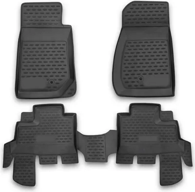 Zdjęcie produktu dla 2007-2017 Dywaniki podłogowe Jeep Wrangler TPE czarne 4 szt