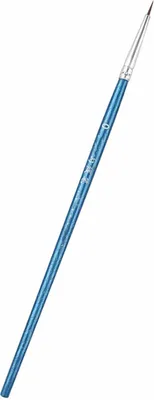 Produktbild von Malerpinsel Künstlerstift Nylonhaar Holzgriff Wasserfarben Detailpinsel Kunstbedarf Blau