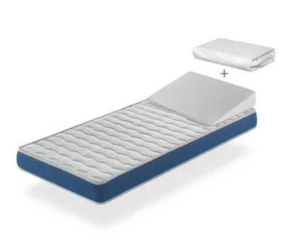 Produktbild von PACK Babymatratze ONIXt 60X120 Hohe 11 CM + Hebekeil + Schutzlaken 60X120CM