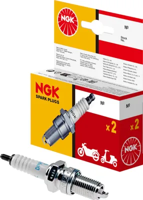 Produktbild von NGK Zündkerze DPR8EA-9 für Benzinmotoren in Motorrädern und Motorrollern