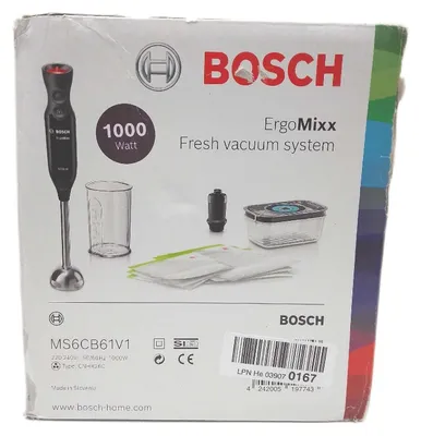 Immagine prodotto di Frullatore a immersione 1000w nero Bosch MS6CB61V1