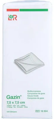 Produktbild von Gazin OP Kompressen 7,5x7,5cm, 100 St KOM