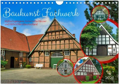 Produktbild von Baukunst Fachwerk (Wandkalender 2026 DIN A4 quer), CALVENDO Monatskalender