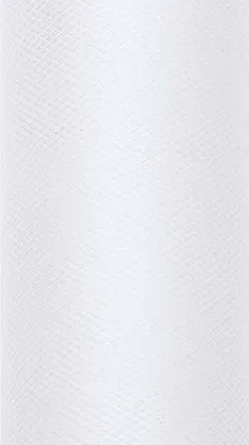 Produktbild von Tüll Stoff Luna weiß 9m x 50cm