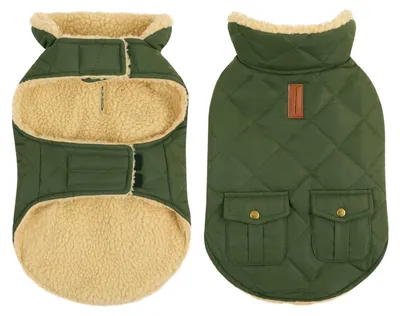 Image de Veste en polaire pour chiens - Protection hivernale pour petits chiens - Vert