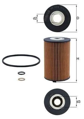 Produktbild von Ox1158D Oelfilter Passend Fuer Ssangyong