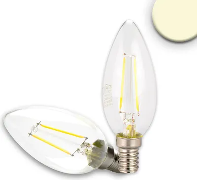 Produktbild von ISOLED E14 LED Kerze, 2W, klar, warmweiß, dimmbar