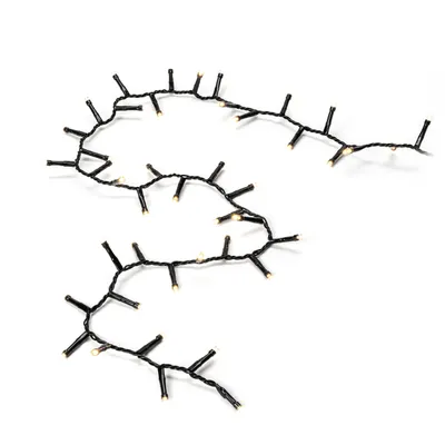 Immagine prodotto di Micro LED Compactlights, 800 diodi bianco caldo, trasformatore da esterno 30V (IP44), 6W, cavo nero