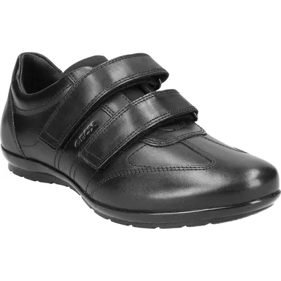 Image de GEOX Sneaker SYMBOL, cuir lisse, noir, homme