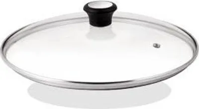 Produktbild von Tefal 28097612, Rund, Schwarz, Edelstahl, Transparent, Glas, Kunststoff, Schwarz, 26 cm
