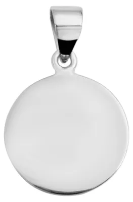 Produktbild von Akzent Uni Anhänger Ruba "Ruba" aus 925 Sterlingsilber, rhodiniert, langlebig