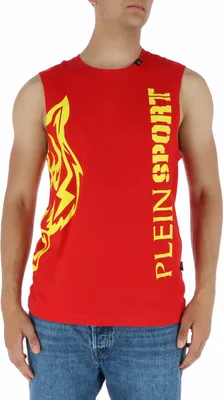 Image de PLEIN SPORT Maillot de corps homme coton rouge GR82557 - Taille : S