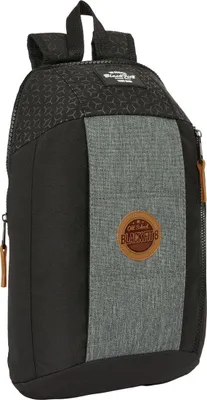 Produktbild von Lässiger Rucksack BlackFit8 Old school Schwarz Grau 22 x 39 x 10 cm