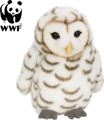 Image de WWF - Peluche - Hibou des neiges (15cm) réaliste Peluche Hibou en peluche