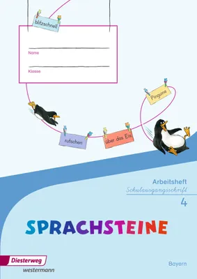 Produktbild von SPRACHSTEINE Sprachbuch 4. Arbeitsheft. SAS Schulausgangsschrift. Bayern