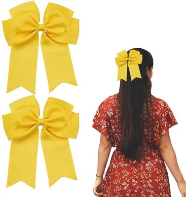 Immagine prodotto di Fermagli per capelli gialli da 15 cm, confezione da 2