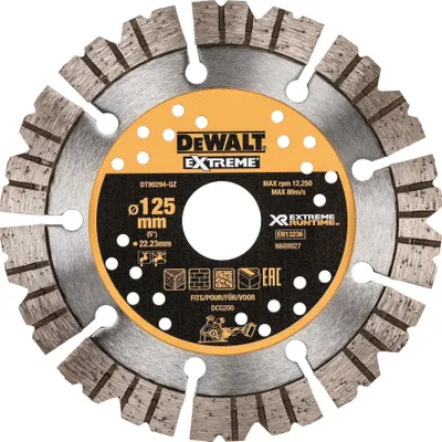 Produktbild von DeWalt XR Extreme Runtime Diamant-Trennscheibe 125x22,23mm - DT90294-QZ