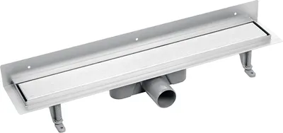 Zdjęcie produktu dla Basso Odpływ Liniowy Przyścienny Inox 60cm - Wysoka Przepustowość 56 l/min, Stal Nierdzewna 304, 10 Lat Gwarancji