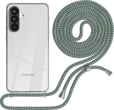 Produktbild von EAZY CASE Handykette mit Hülle für Samsung Galaxy A56 Backcover Handykette, zum Umhängen in Dunkelrot