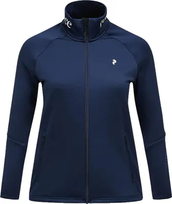 Imagen del producto de Chaqueta con cremallera Peak Performance para mujer, modelo Rider, color azul oscuro. Talla: M