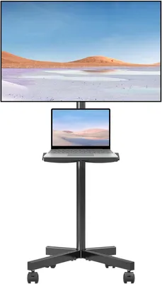Productafbeelding van Standaard met wielen - Tv - Oprolbaar voor 21-60 inch LCD - LED - Tv - Rolwagen met blad