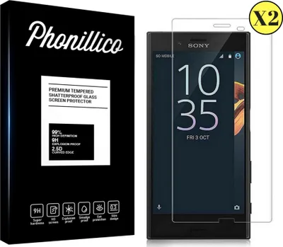 Zdjęcie produktu dla Szkło hartowane do Sony Xperia X COMPACT [2 sztuki] Folia ochronna na ekran odporna na zarysowania Phonillico®