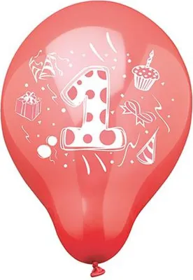Produktbild von Papstar Zahlenluftballons Ø 25 cm farbig sortiert "1", 72 Stück
