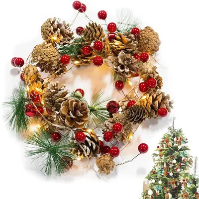 Produktbild von LED-Weihnachtsgirlande mit Lichtern